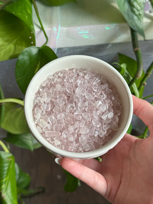 Rose Quartz Chips