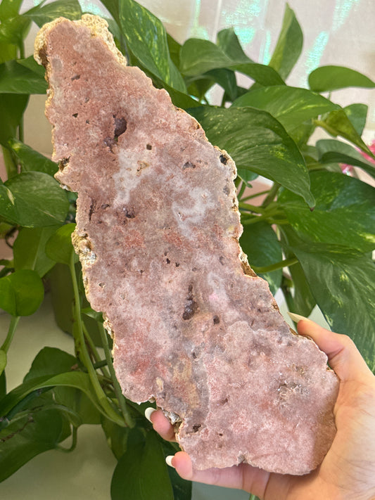 XL Pink Amethyst Slab (12” & 2lbs)