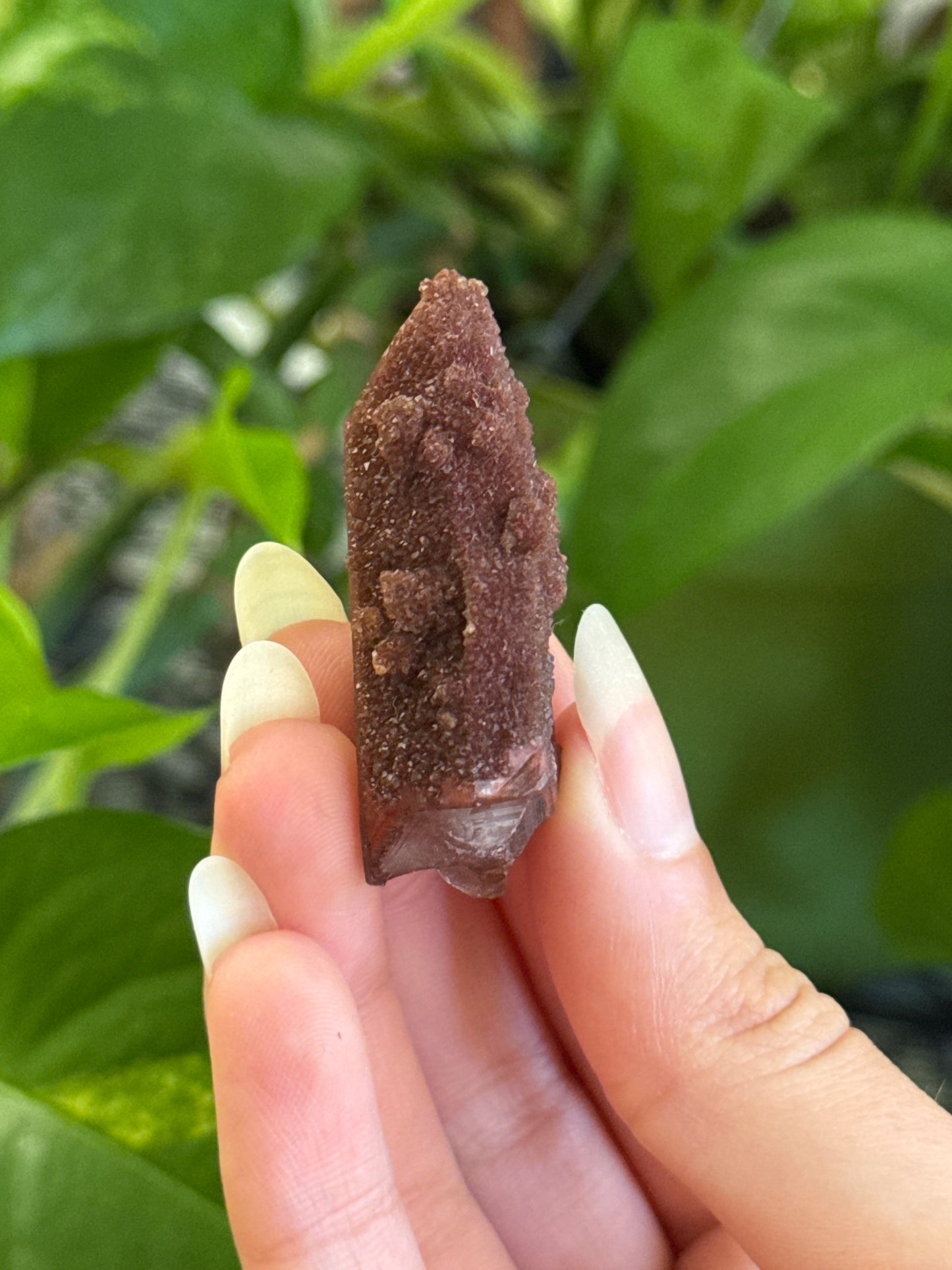 Sparkly Hematite Coated Quartz Specimen C