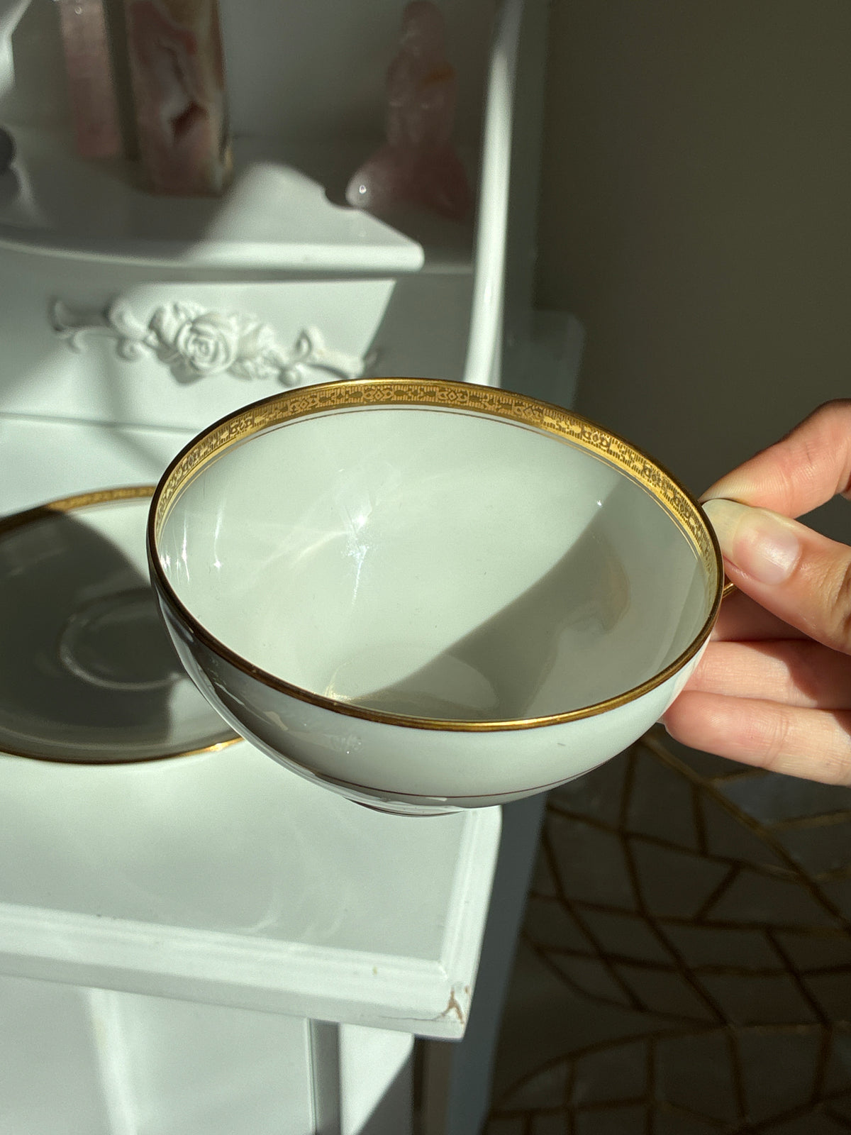 Gold Rimmed Tea Set
