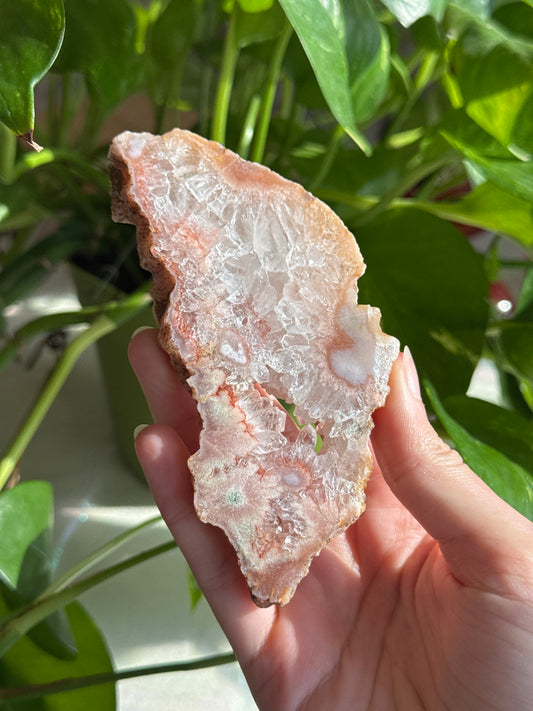 Dreamy Pink Amethyst & Quartz Slab