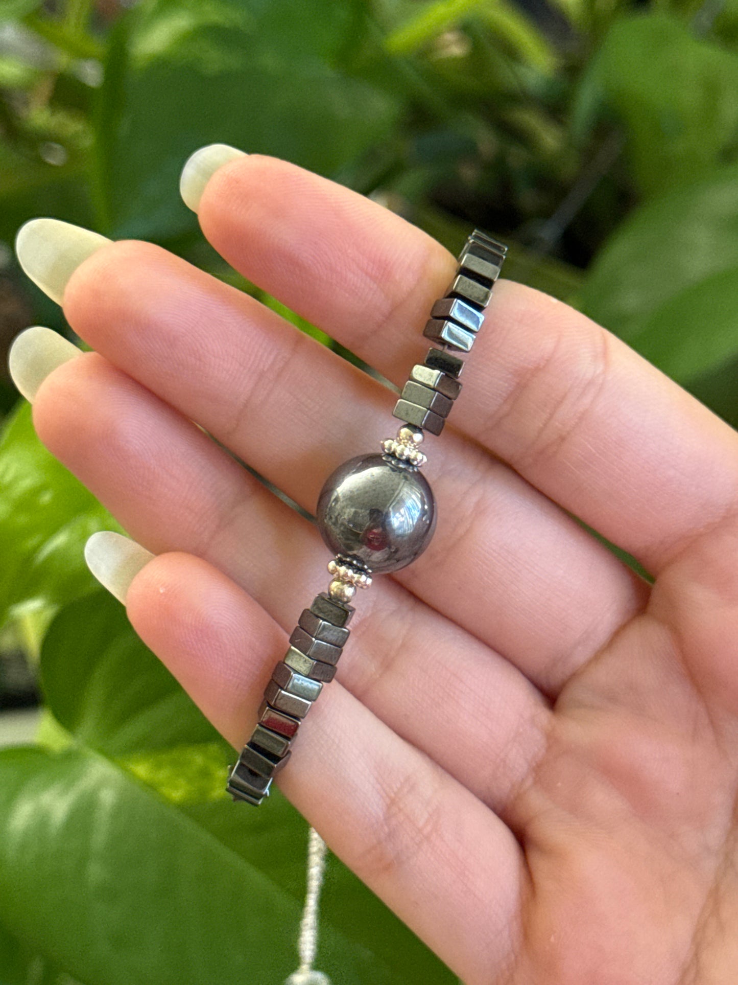 Unique Hematite Adjustable Bracelet