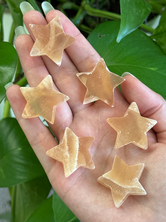 Gemmy Orange Calcite Star
