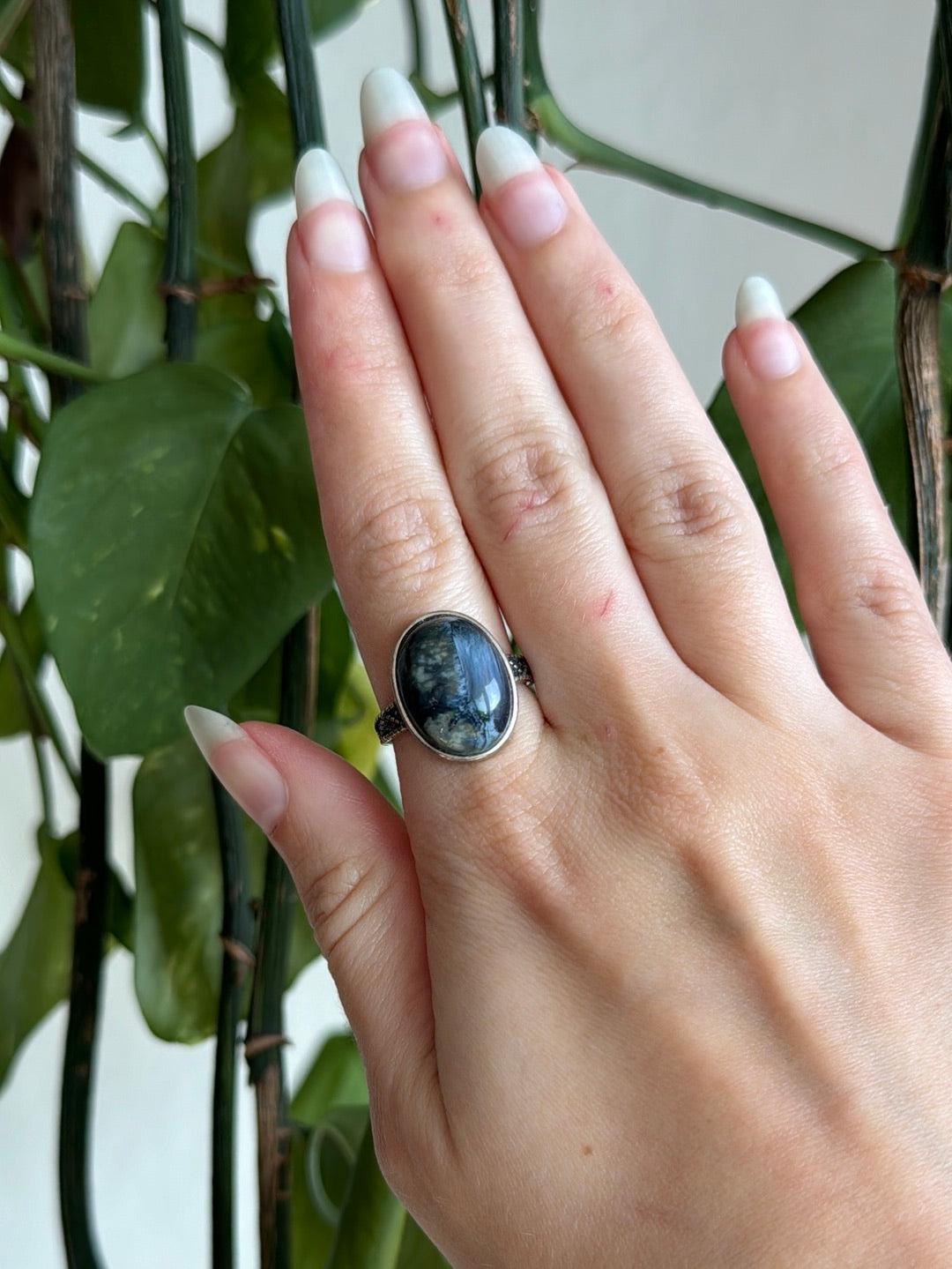 Pietersite 925 Silver Adjustable Ring With Chatoyancy