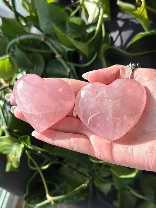 Pink Rose Quartz Heart