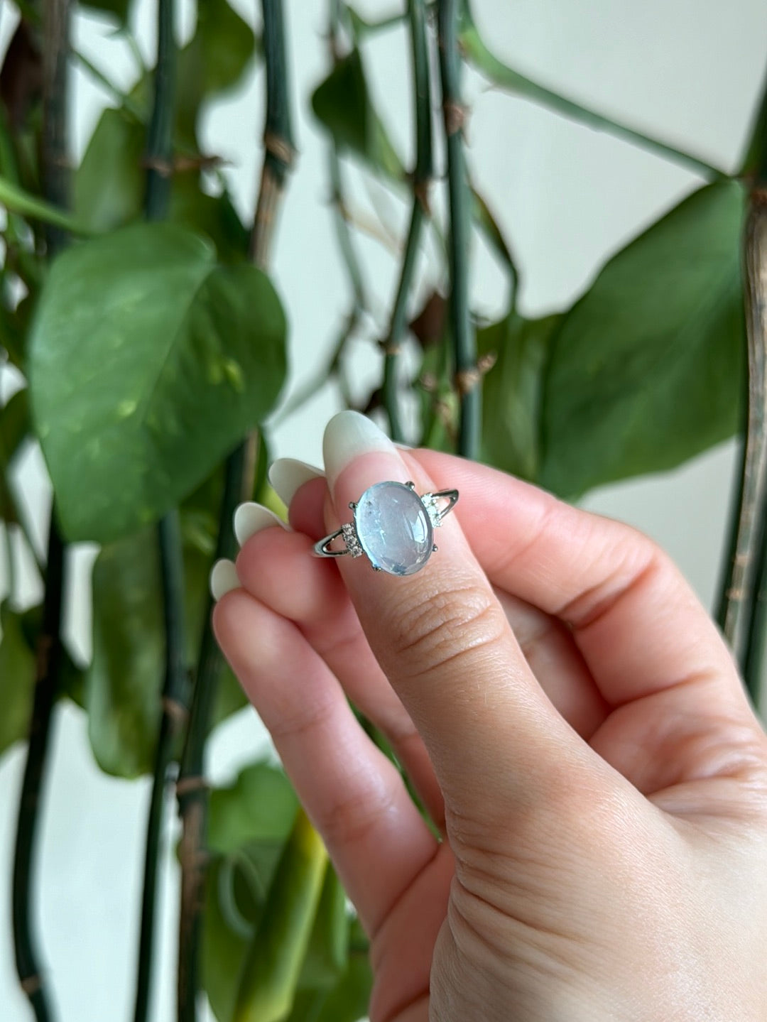 Aquamarine Adjustable Ring