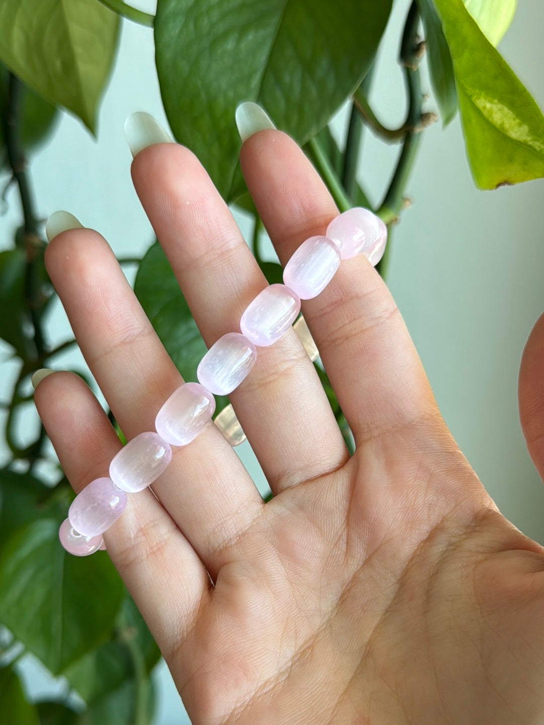 Pink Selenite Bracelet