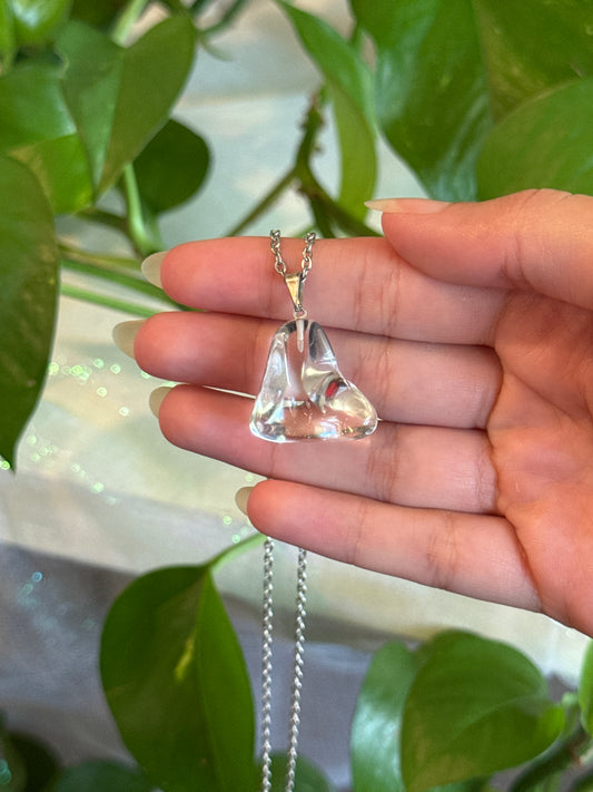 Clear Quartz Freeform Necklace