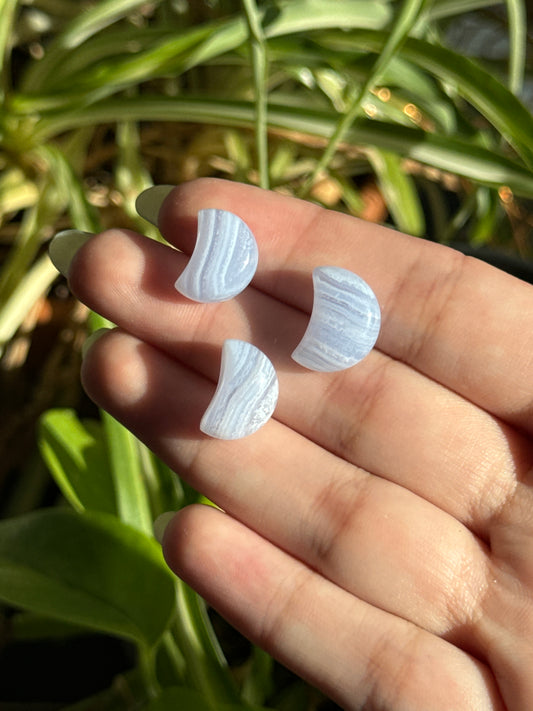 Blue Lace Agate Mini Moon