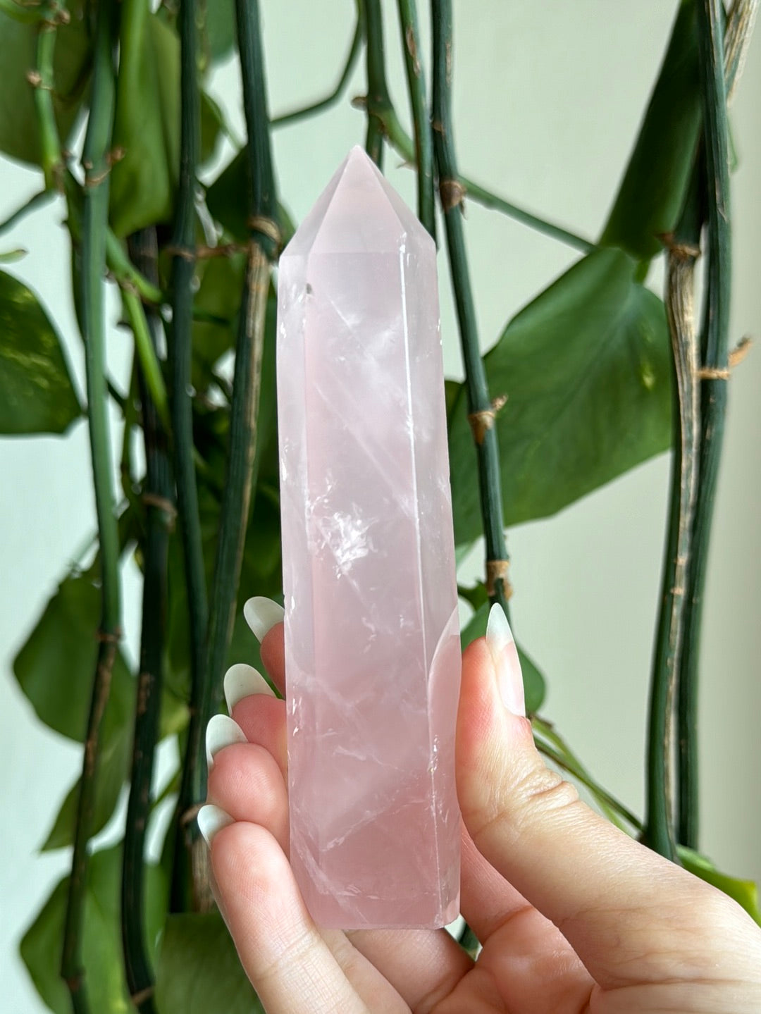 Gemmy Rose Quartz Tower