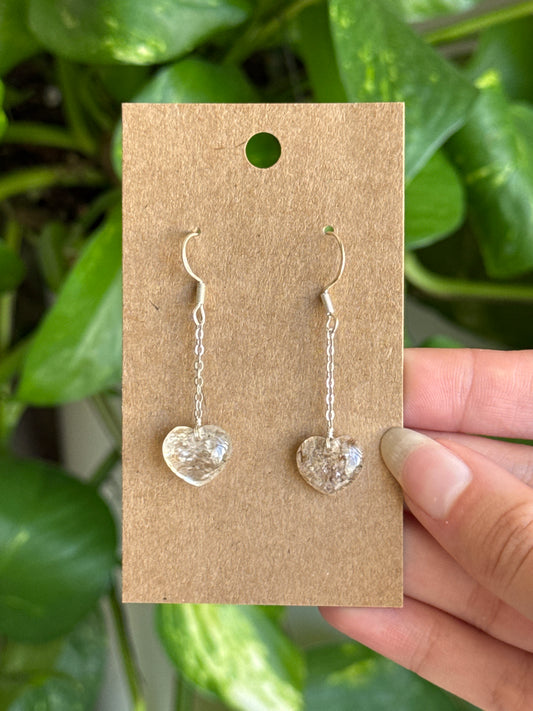 Copper Rutile Heart Earrings | You Pick