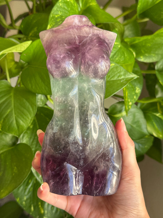 Large Fluorite Goddess