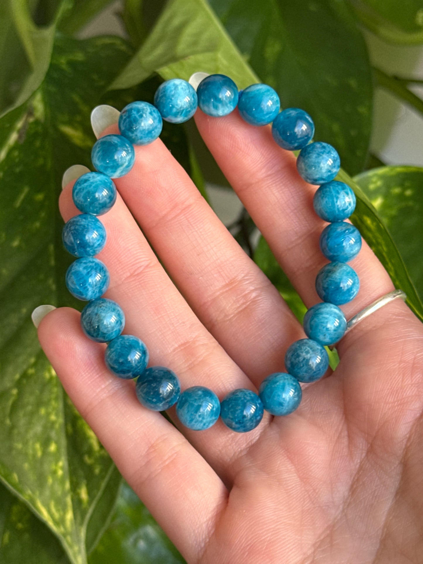 High Quality Blue Apatite Bracelet