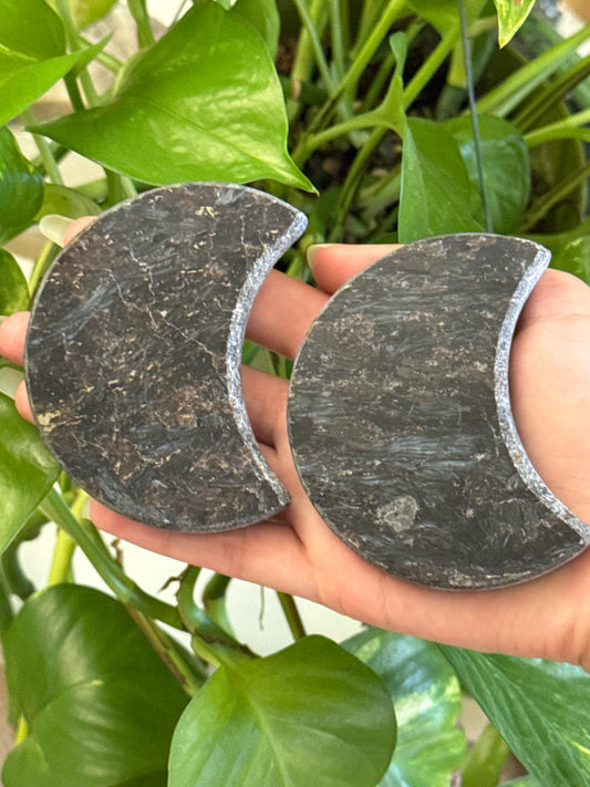 Garnet & Astrophyllite Moon