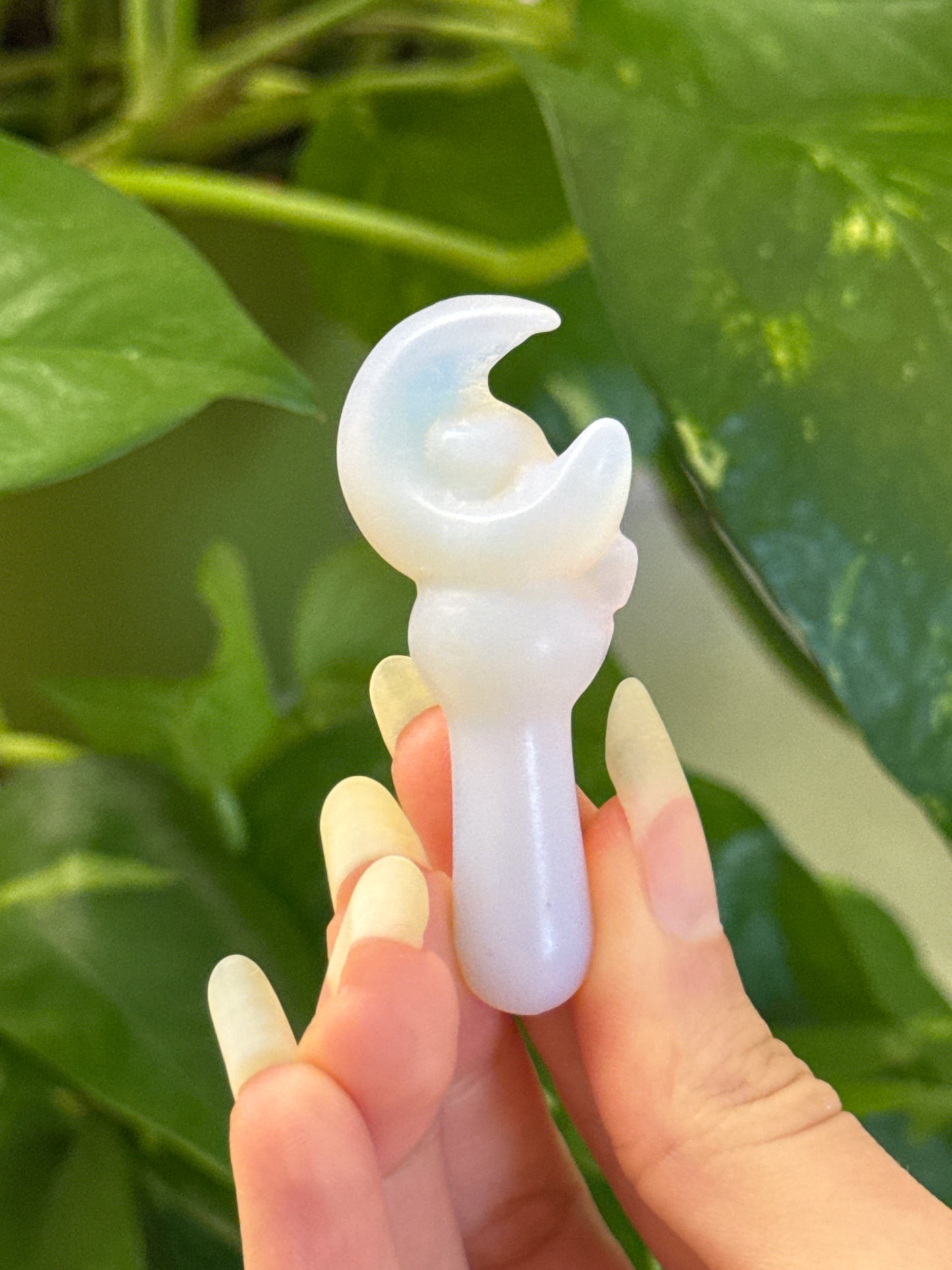 Pink Opalite Moon Magic Wand