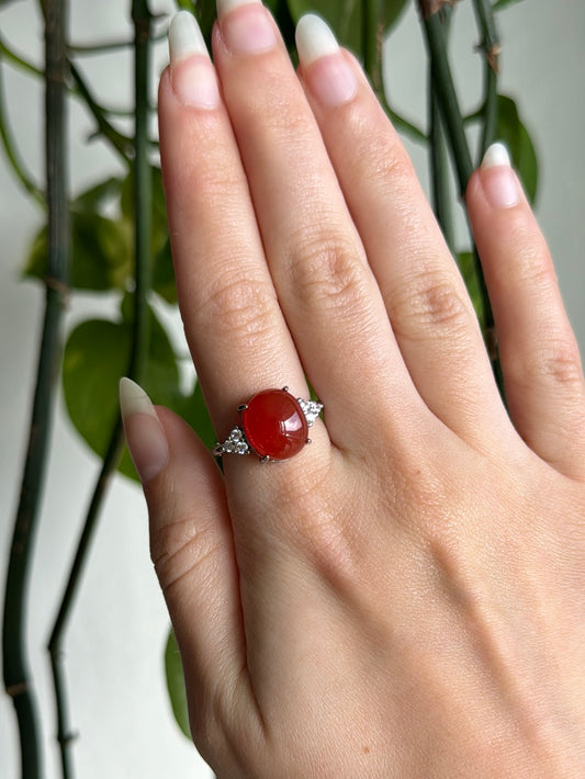 Carnelian Adjustable Ring A