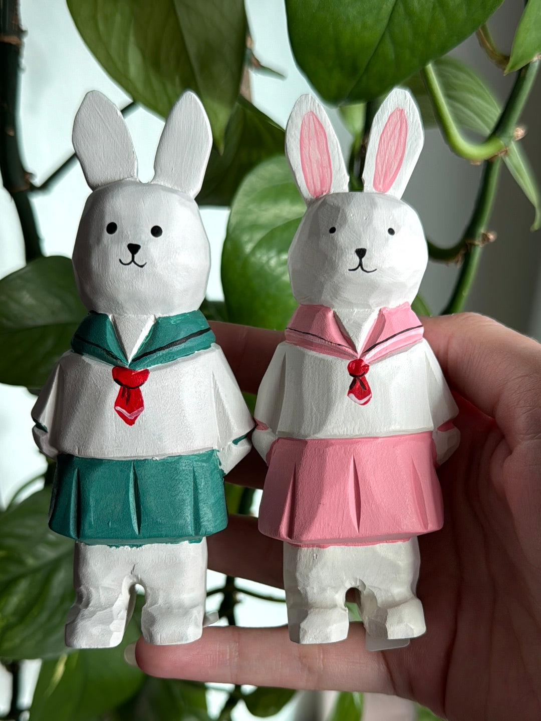 Bunny Girlys Wood Carving