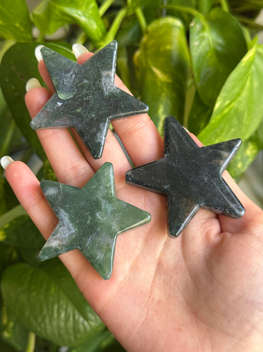 Moss Agate Star