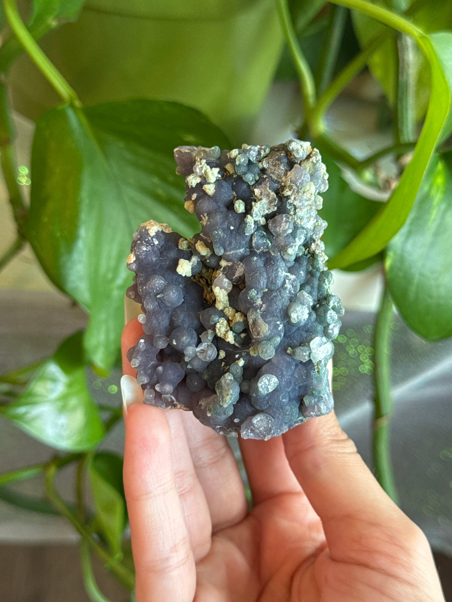 Moody Purple & Green Grape Agate Specimen