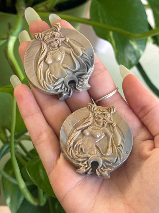 Sailor Moon Detailed Jasper Carving