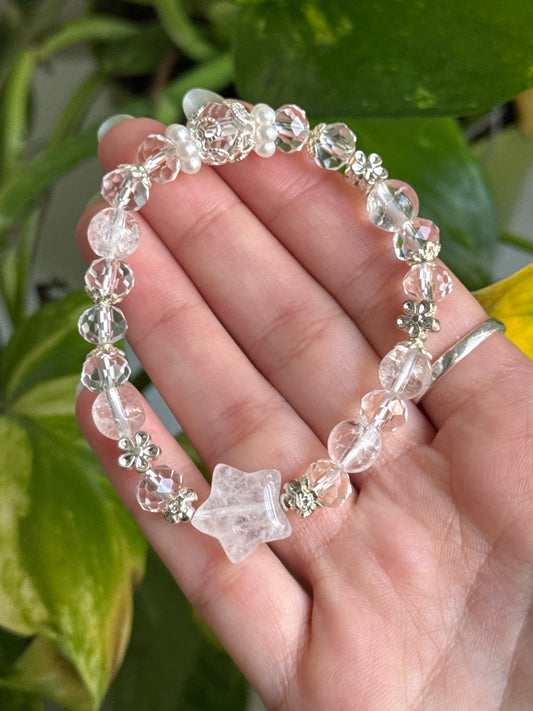 Clear Quartz Star Bracelet