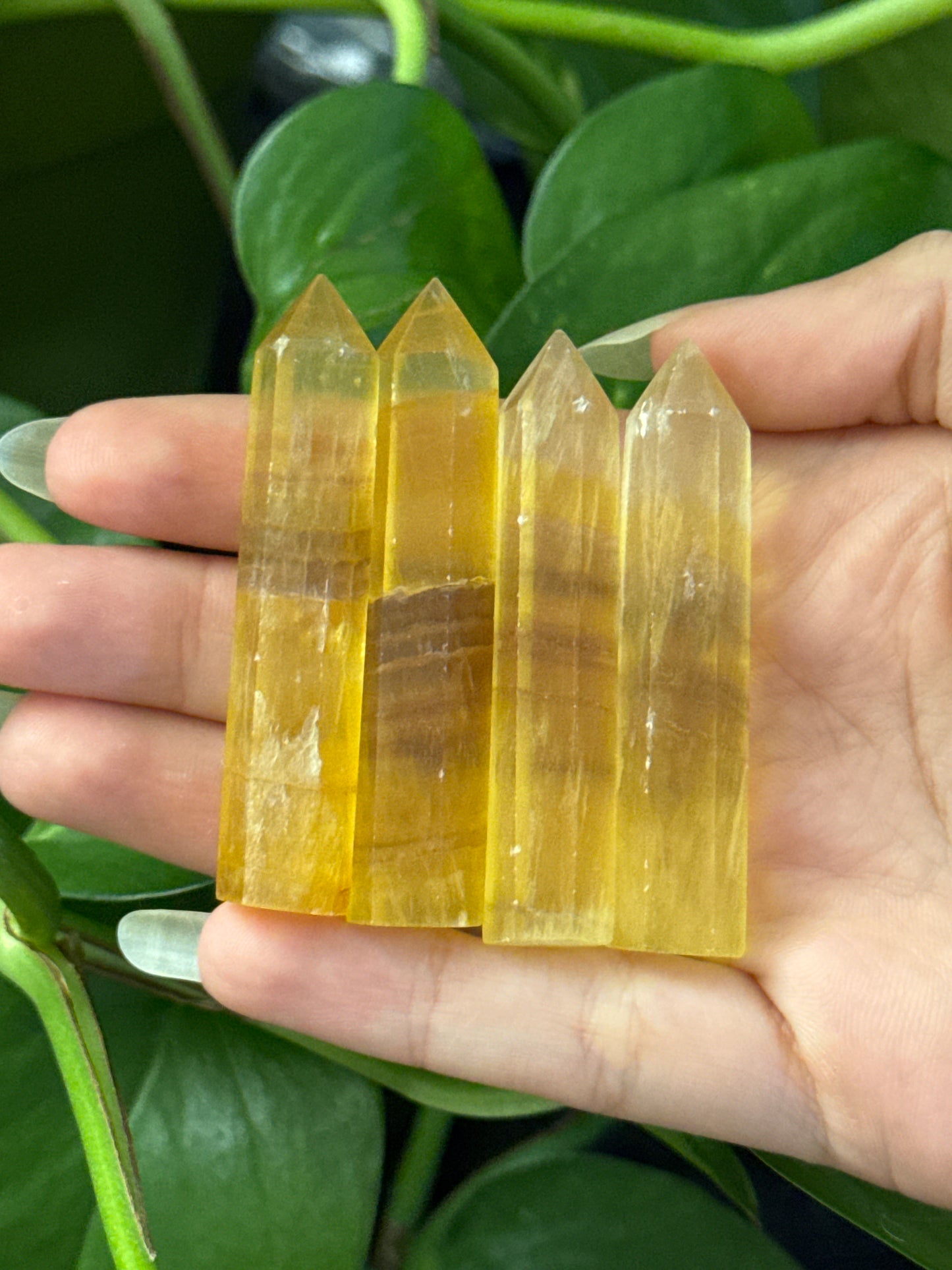 Mini Yellow & Magenta Fluorite Tower