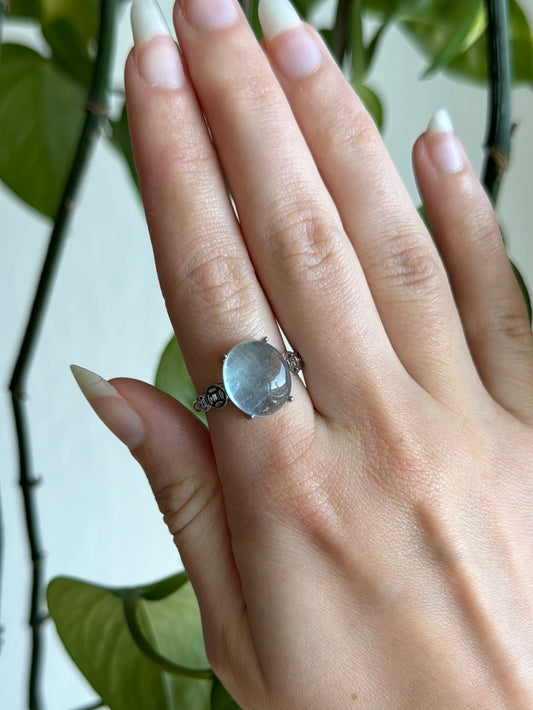 Aquamarine Adjustable Ring