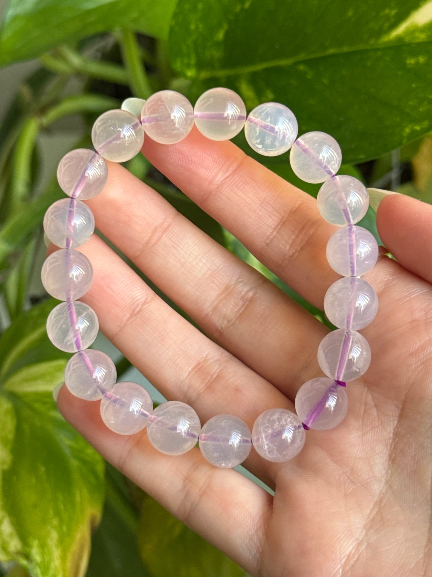 Lavender Chalcedony Chunky Bracelet