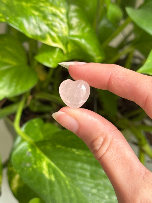 Rose Quartz Mini Heart