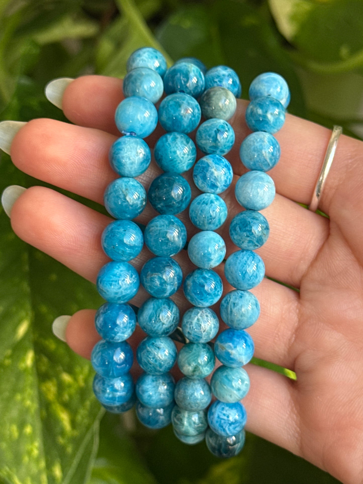 High Quality Blue Apatite Bracelet