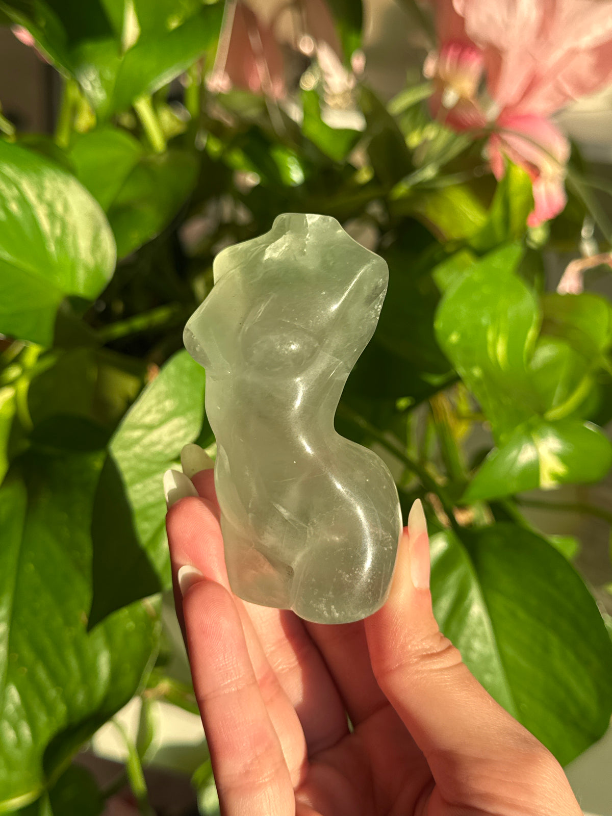 Light Green Fluorite Goddess Body