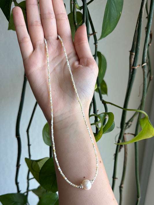 Shell & Pearl Beaded Necklace