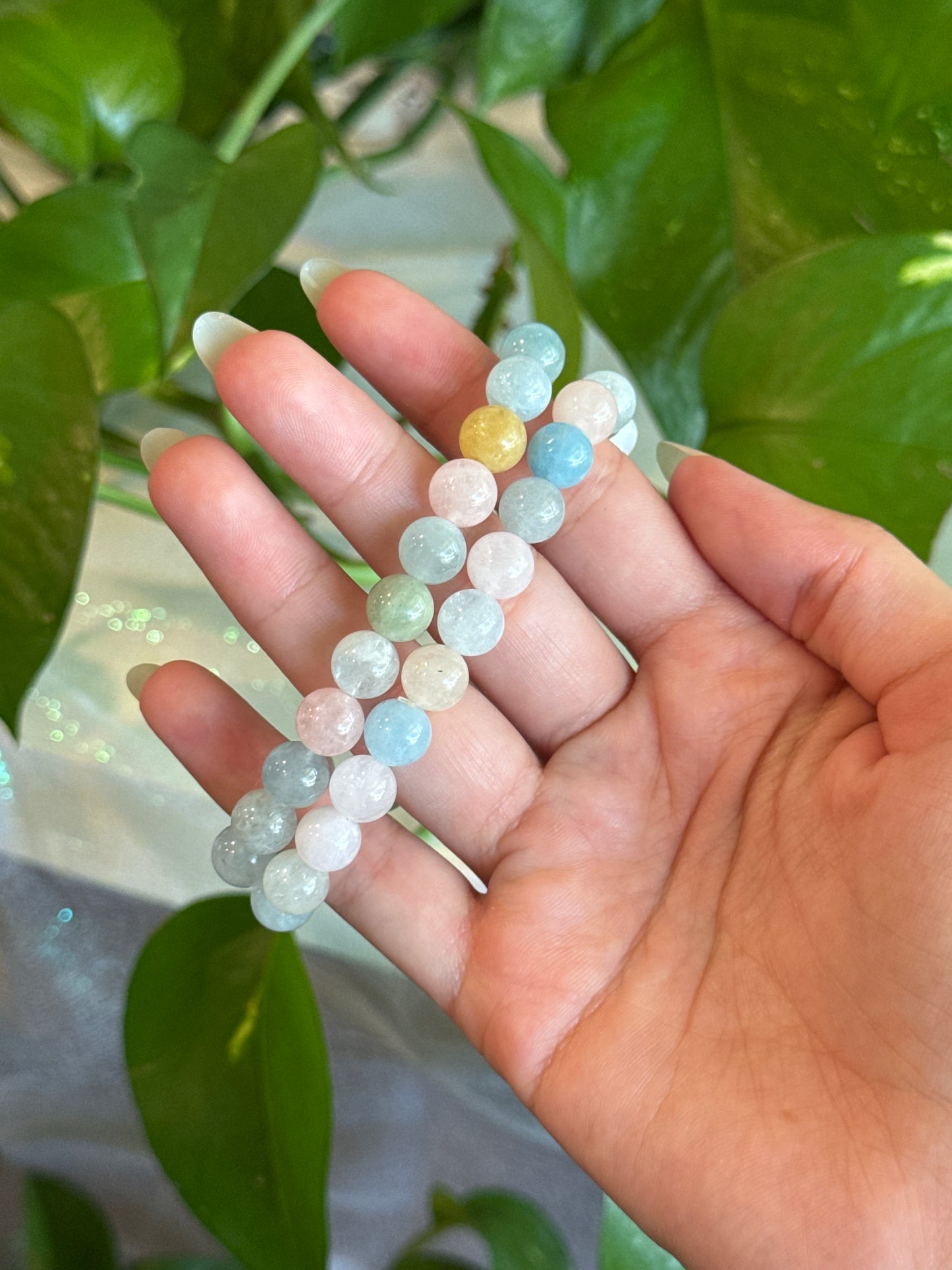 Pastel Morganite & Aquamarine Bracelet