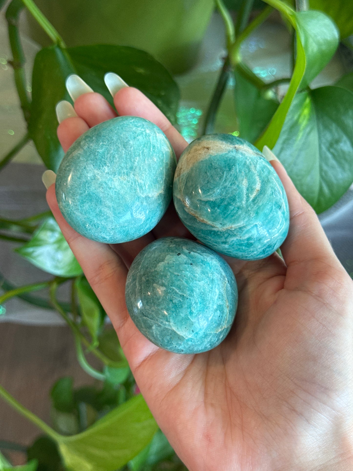Amazonite Palmstone
