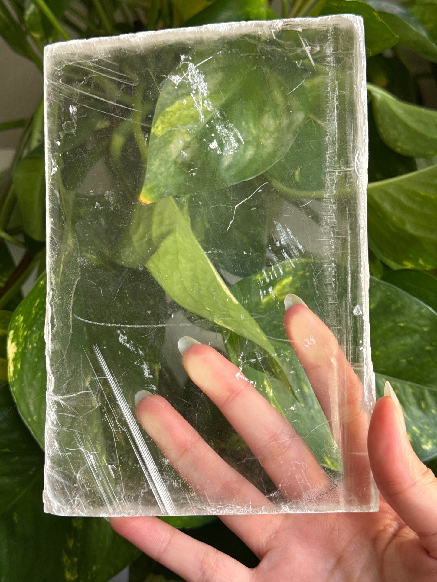 Super Clear Large True Selenite Slab