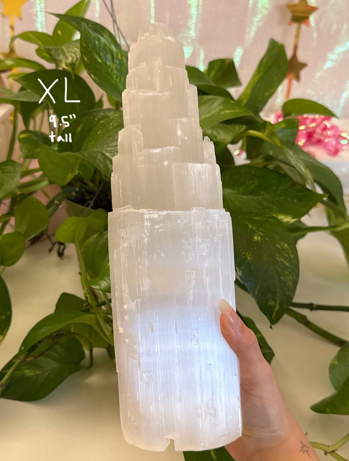 Selenite Cozy Lamp | You Pick Size