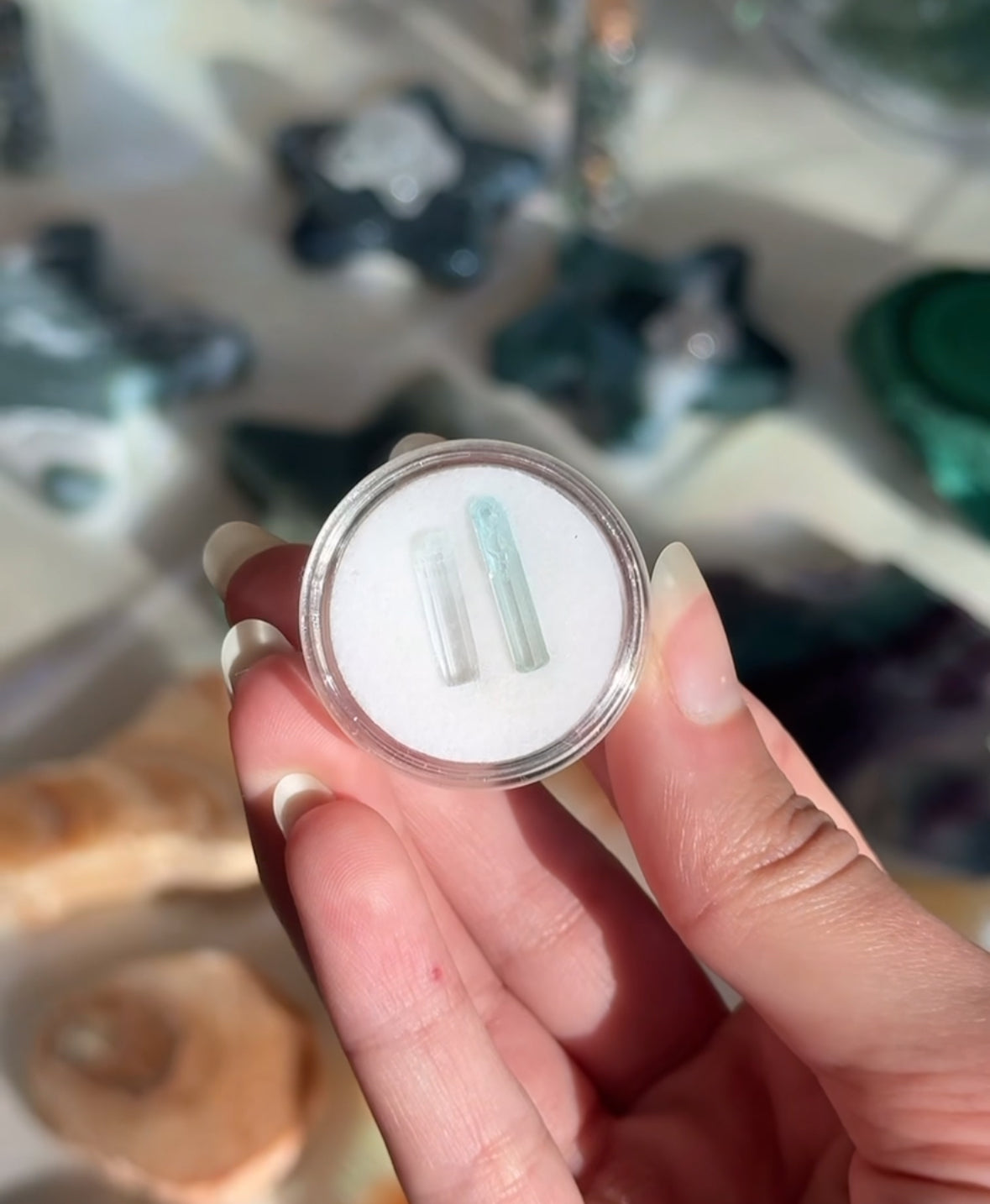 High Grade Aquamarine Specimens 2 Piece Set