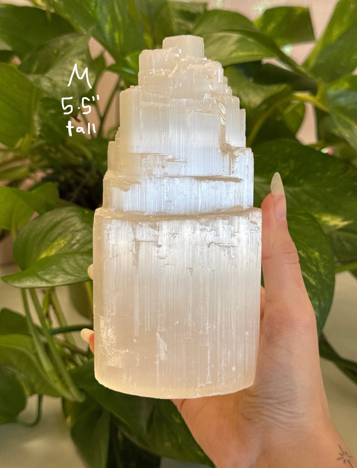 Selenite Cozy Lamp | You Pick Size