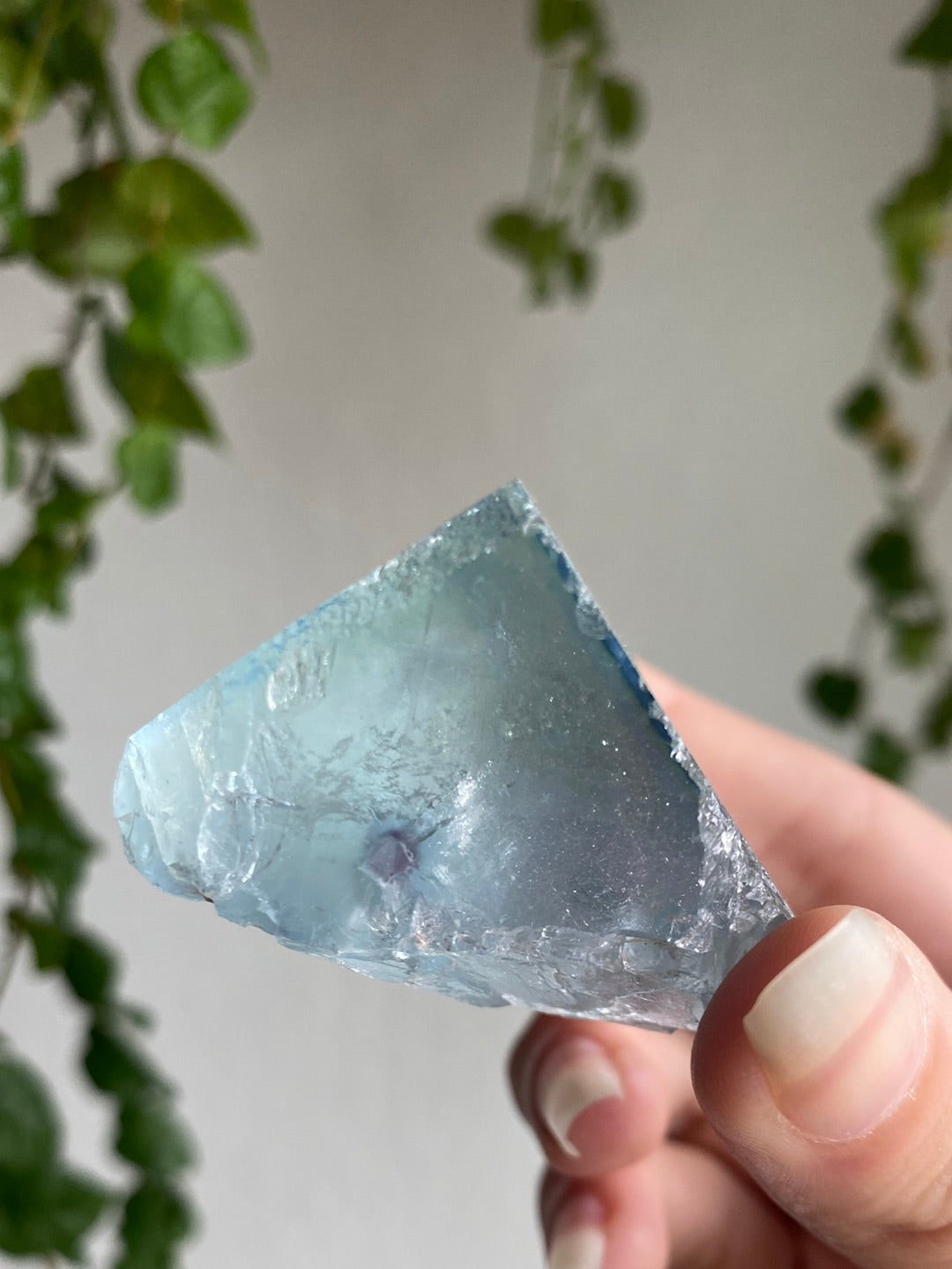 Deep Blue Natural Fluorite Cube
