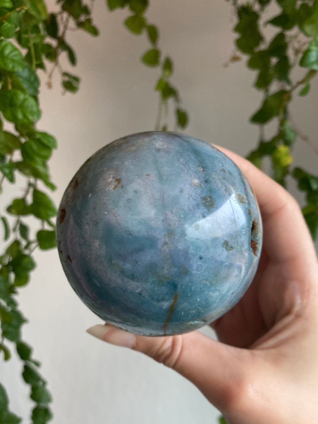 Large Blue Ocean Jasper Sphere