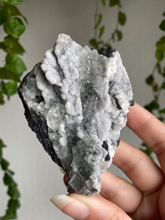 Unique Sugar Cubic Fluorite Specimen A