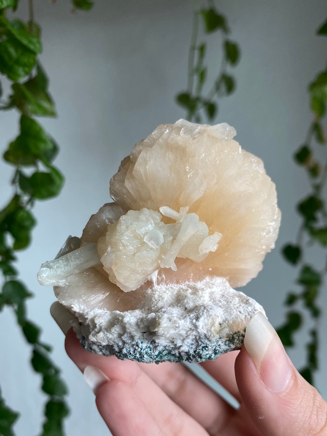 Unique Peach Stilbite Specimen