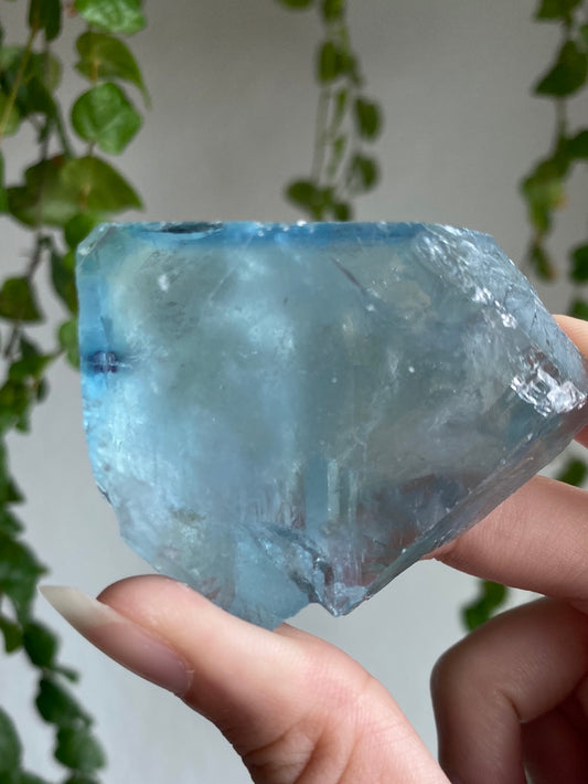 Deep Blue Natural Fluorite Cube